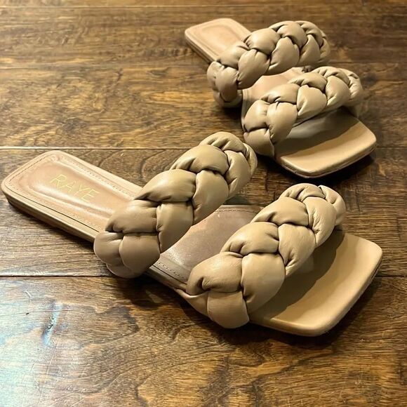 Raye Braid Sandal in Nude, size 8 - Picture 1 of 10